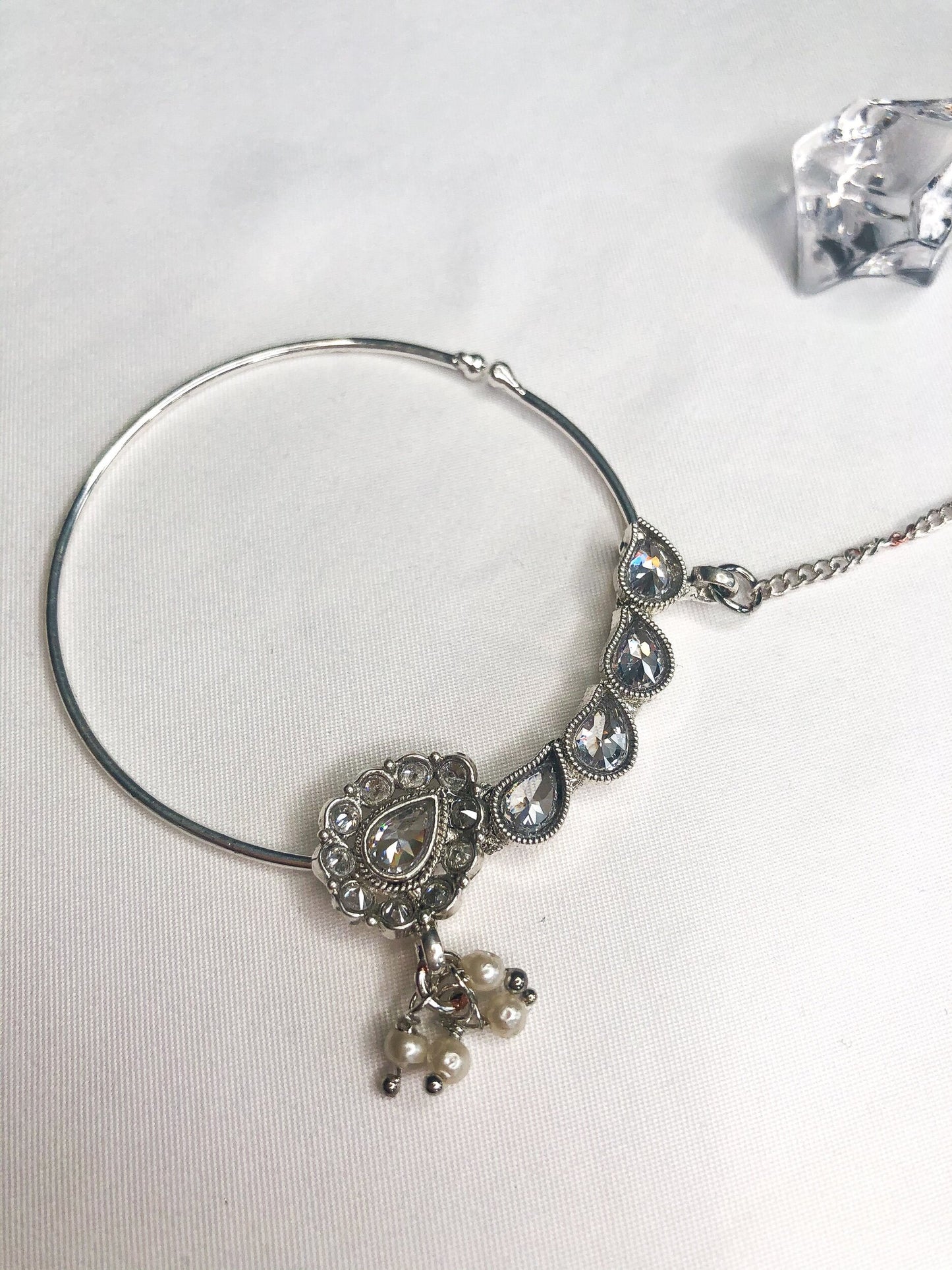 ‘Let It Shine’ Silver Clip-On Nath