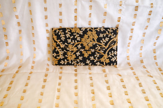 ‘Anoki’ Envelope Clutch - Black