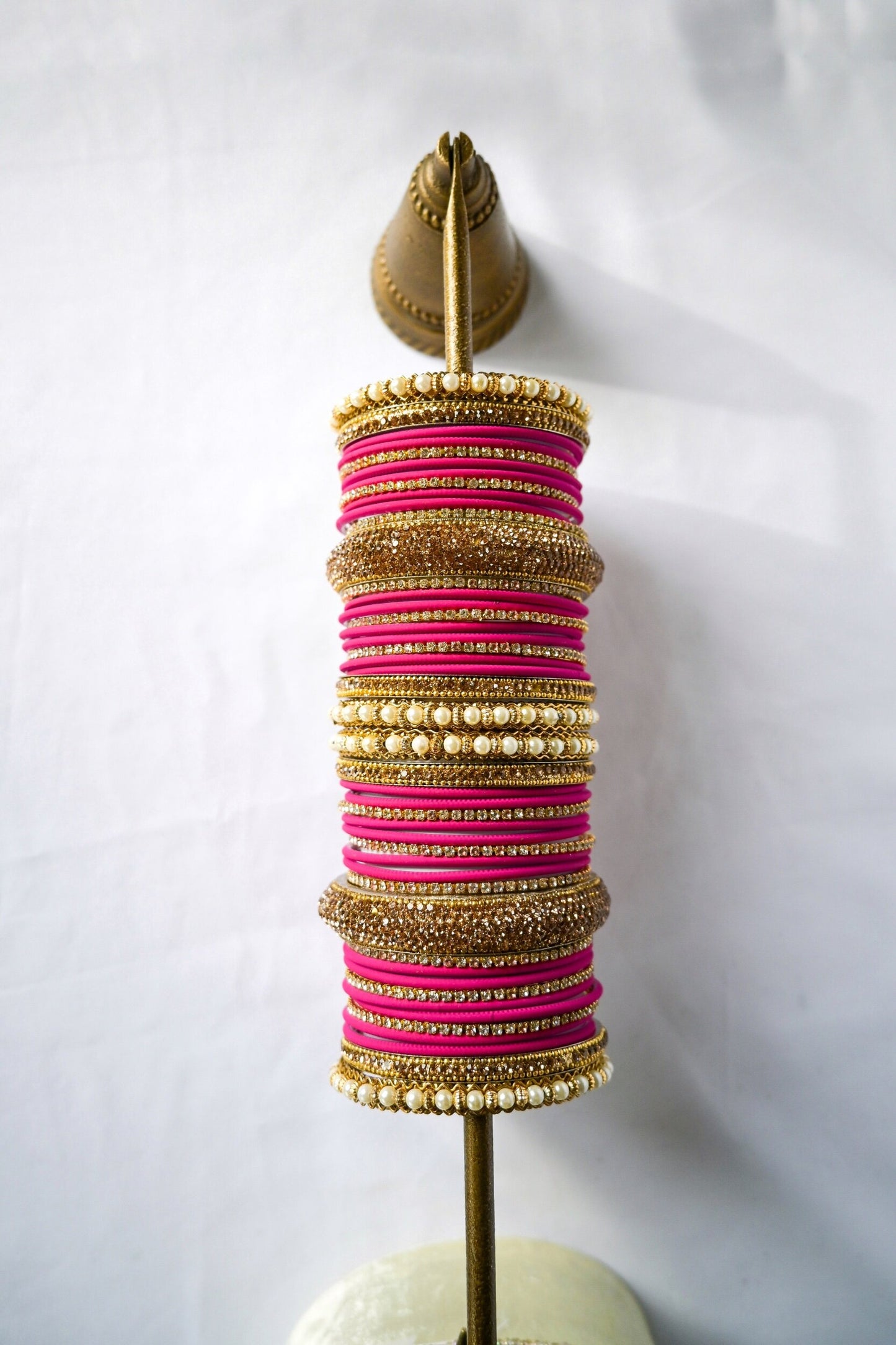 ‘Hermosa’ Bangle Set - Hot Pink