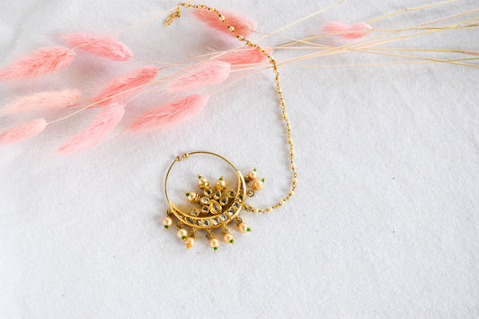 ‘Nargis’ Kundan Clip-On Nose Ring
