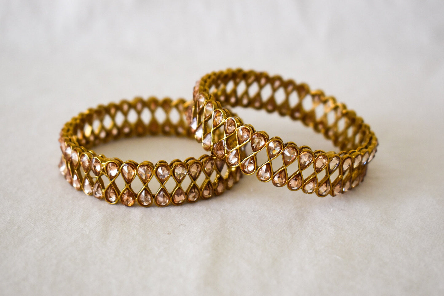 ‘A Golden Statement’ Polki Bangles