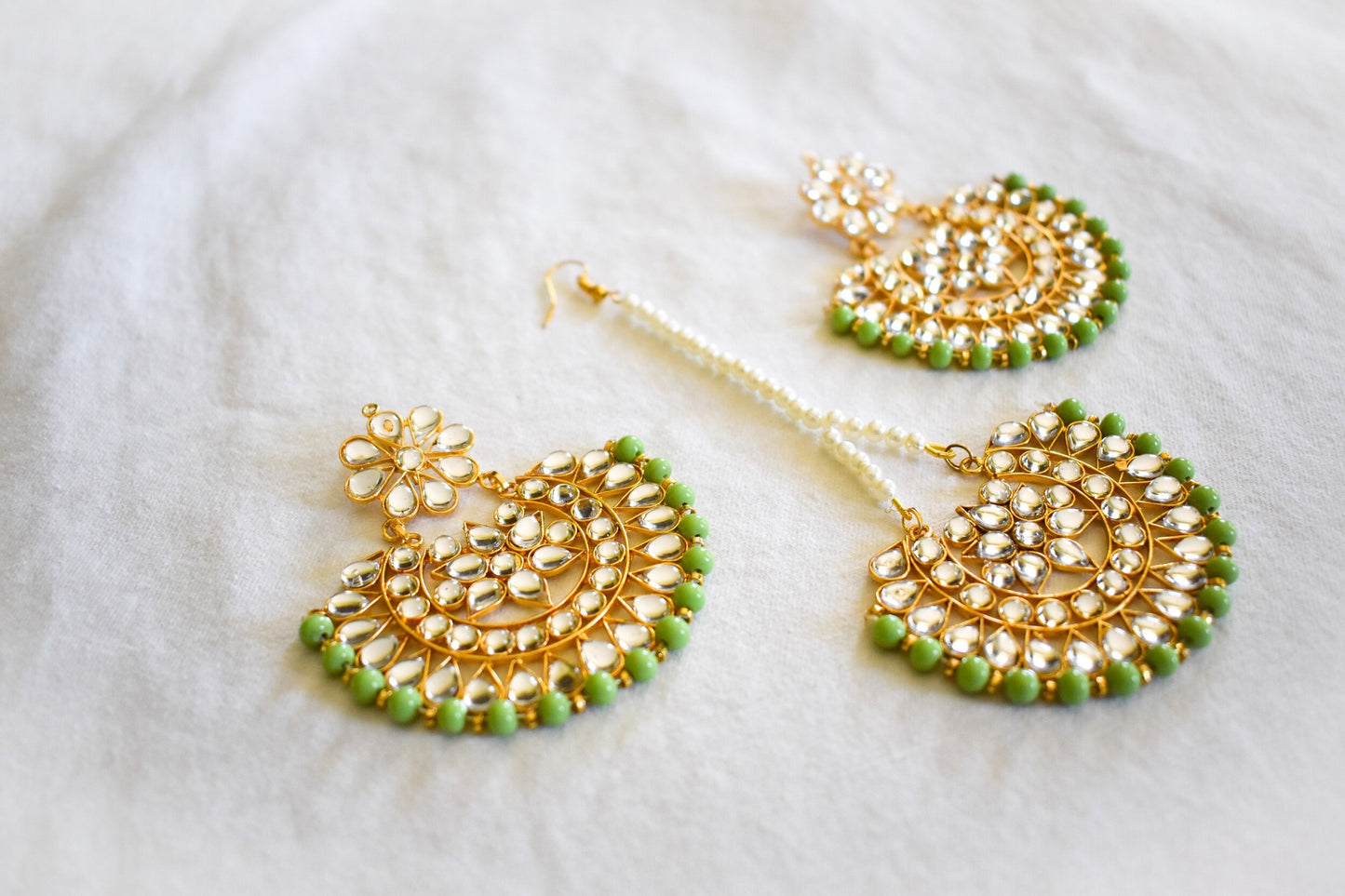 ‘Lime Green Queen’ Tikka Set
