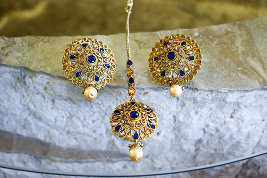 ‘Sugar Beat’ Tikka Set - Dark Blue