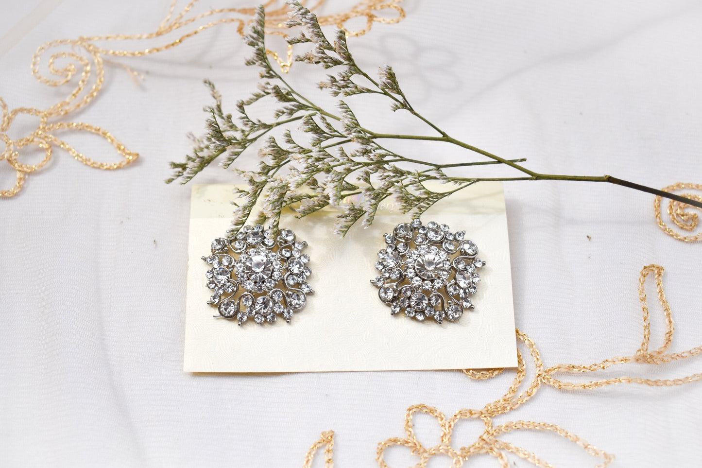 ‘Elsa’ Stud Earrings - Silver