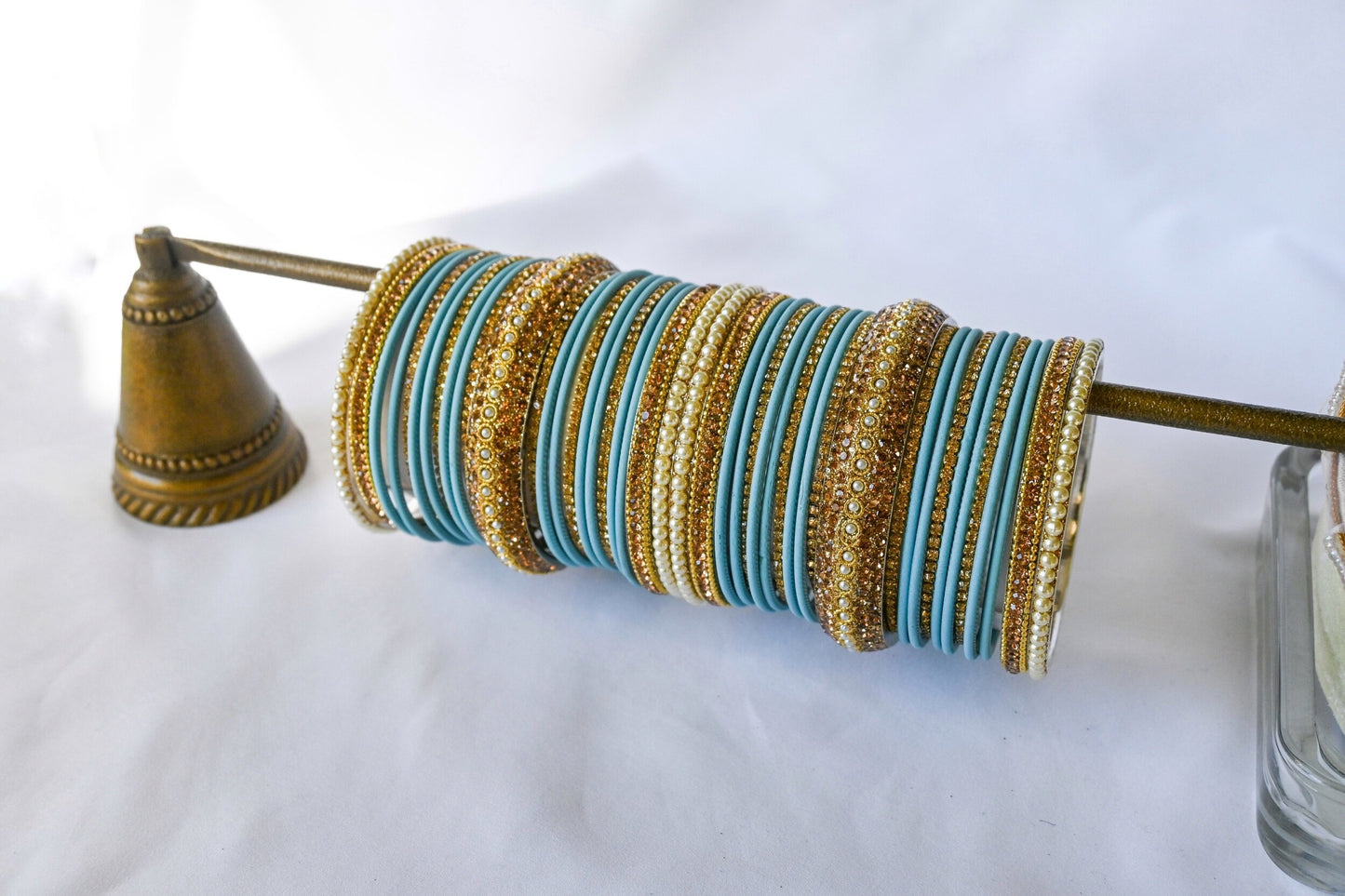 ‘Stargazing’ Bangle Set - Baby Blue