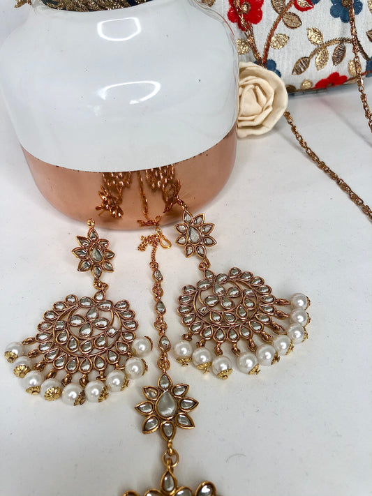 Star Crossed Lovers - Kundan Tikka Set