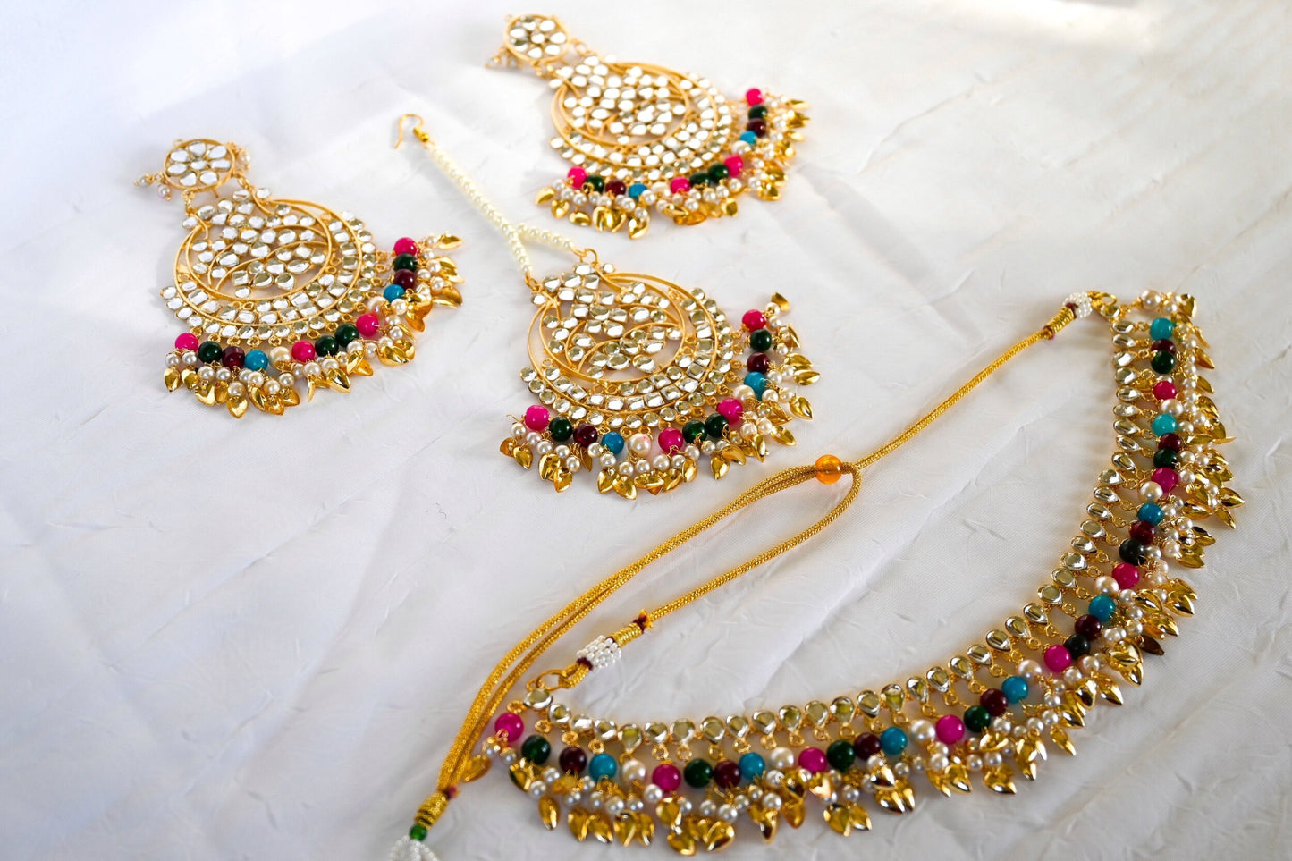 ‘Kiran’ Pippal Patti Necklace Set