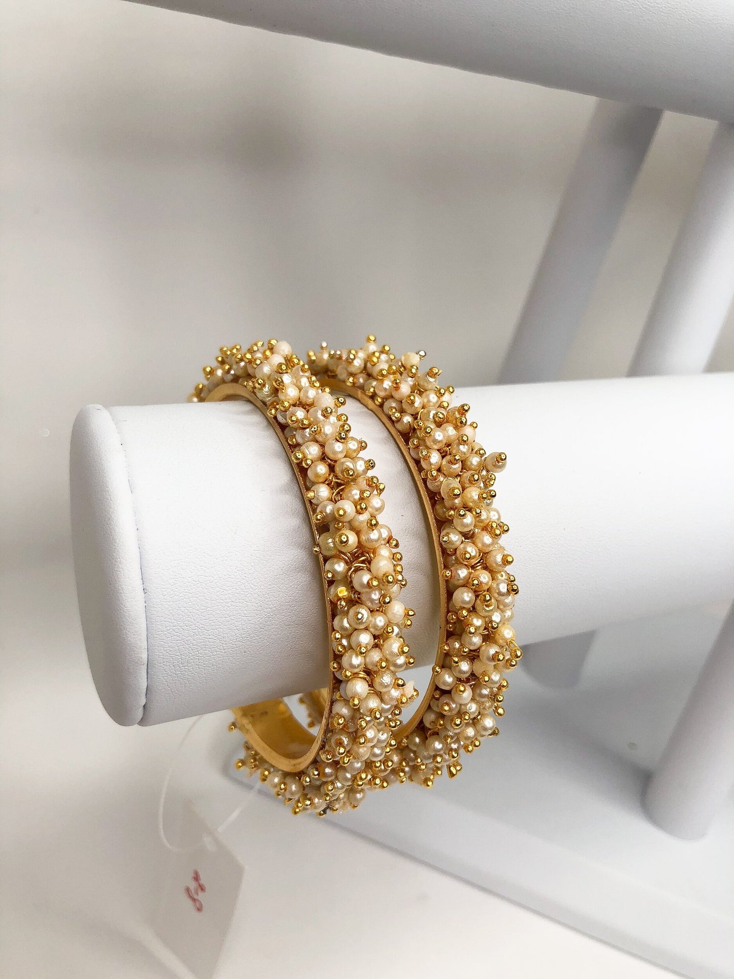 Pearl Statement Bangle Pair