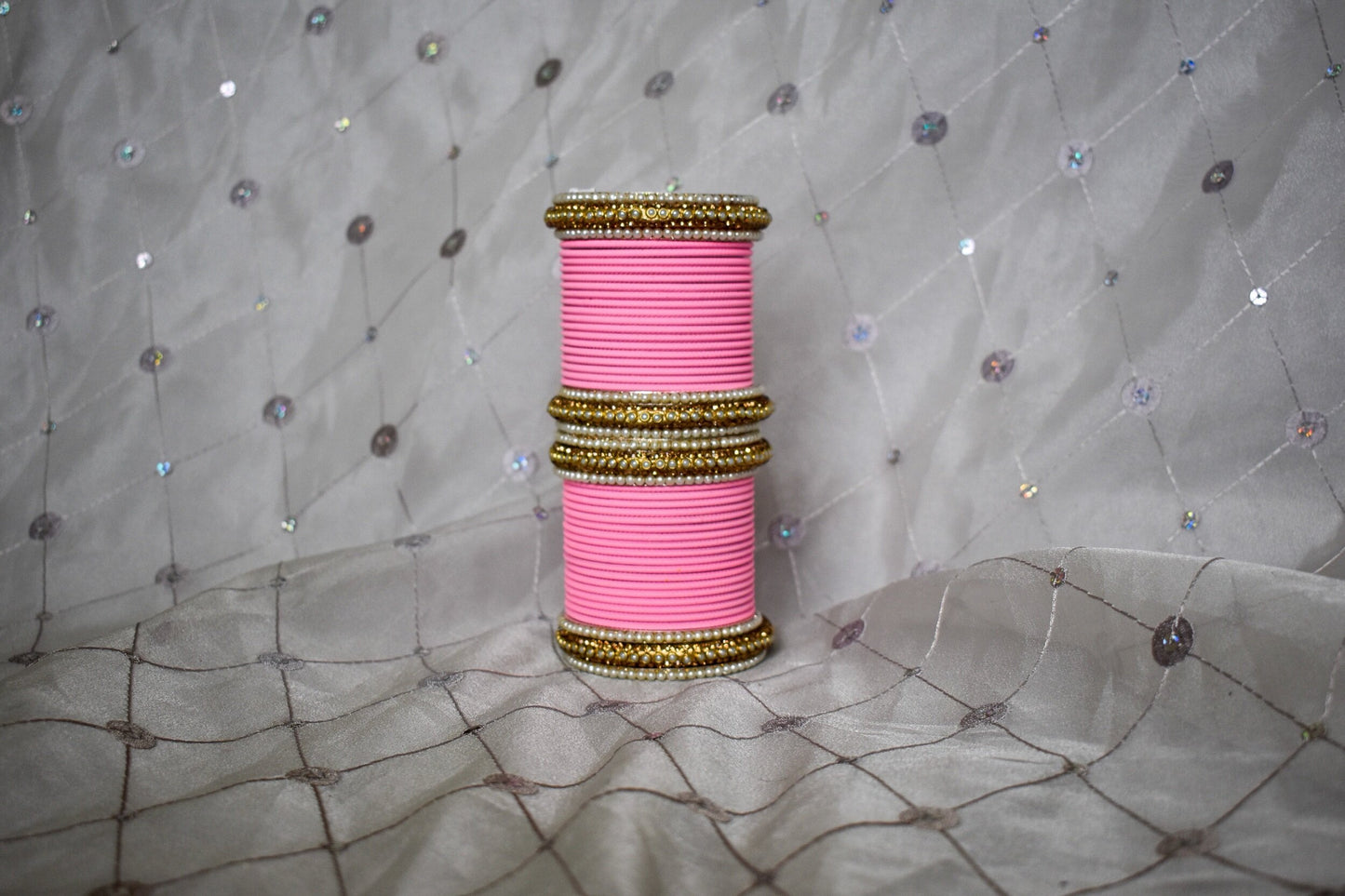 ‘Carnation Pink’ Bangle Set