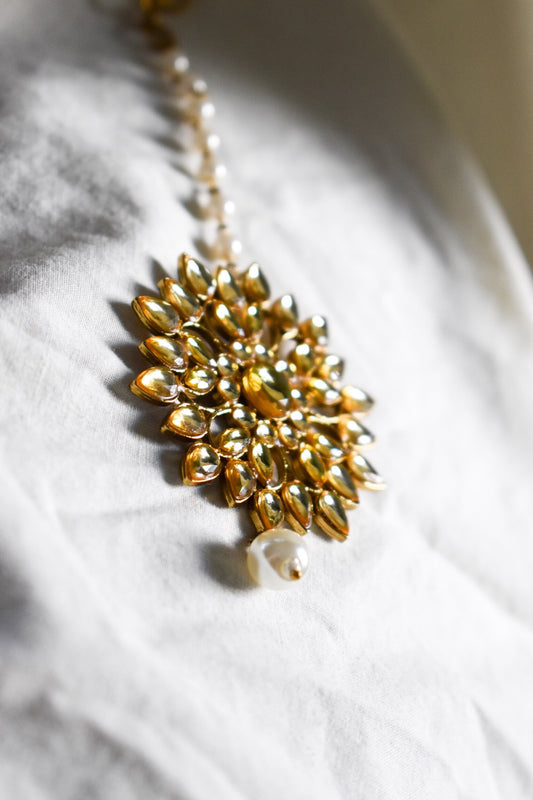 ‘Keep It Cute’ Kundan Tikka - Gold
