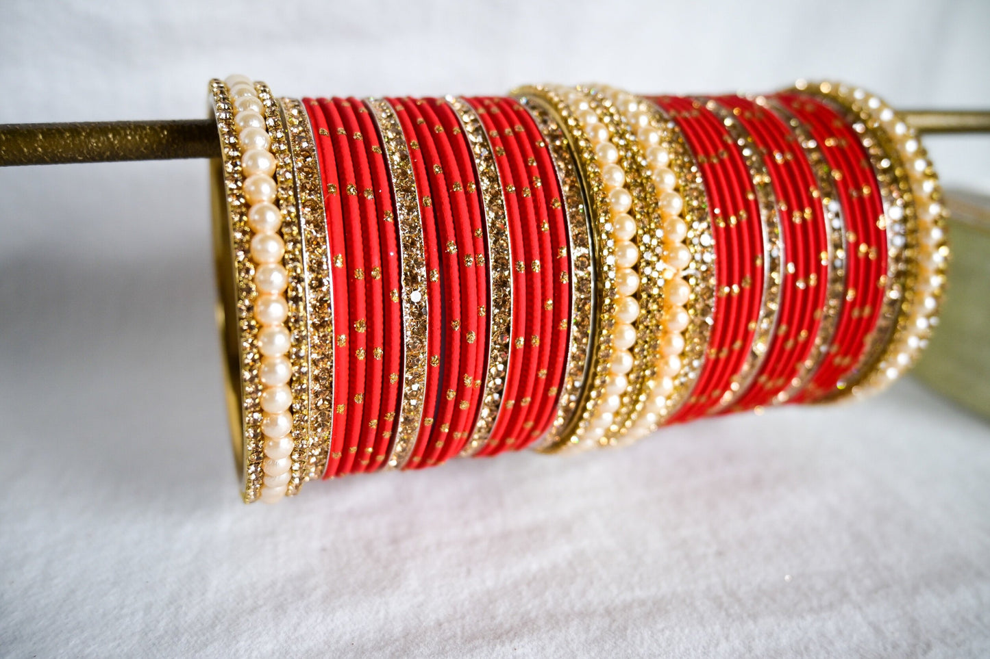 ‘Dream’ Bangle Set - Red