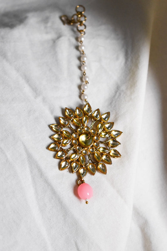 ‘Keep It Cute’ Kundan Tikka - Pink