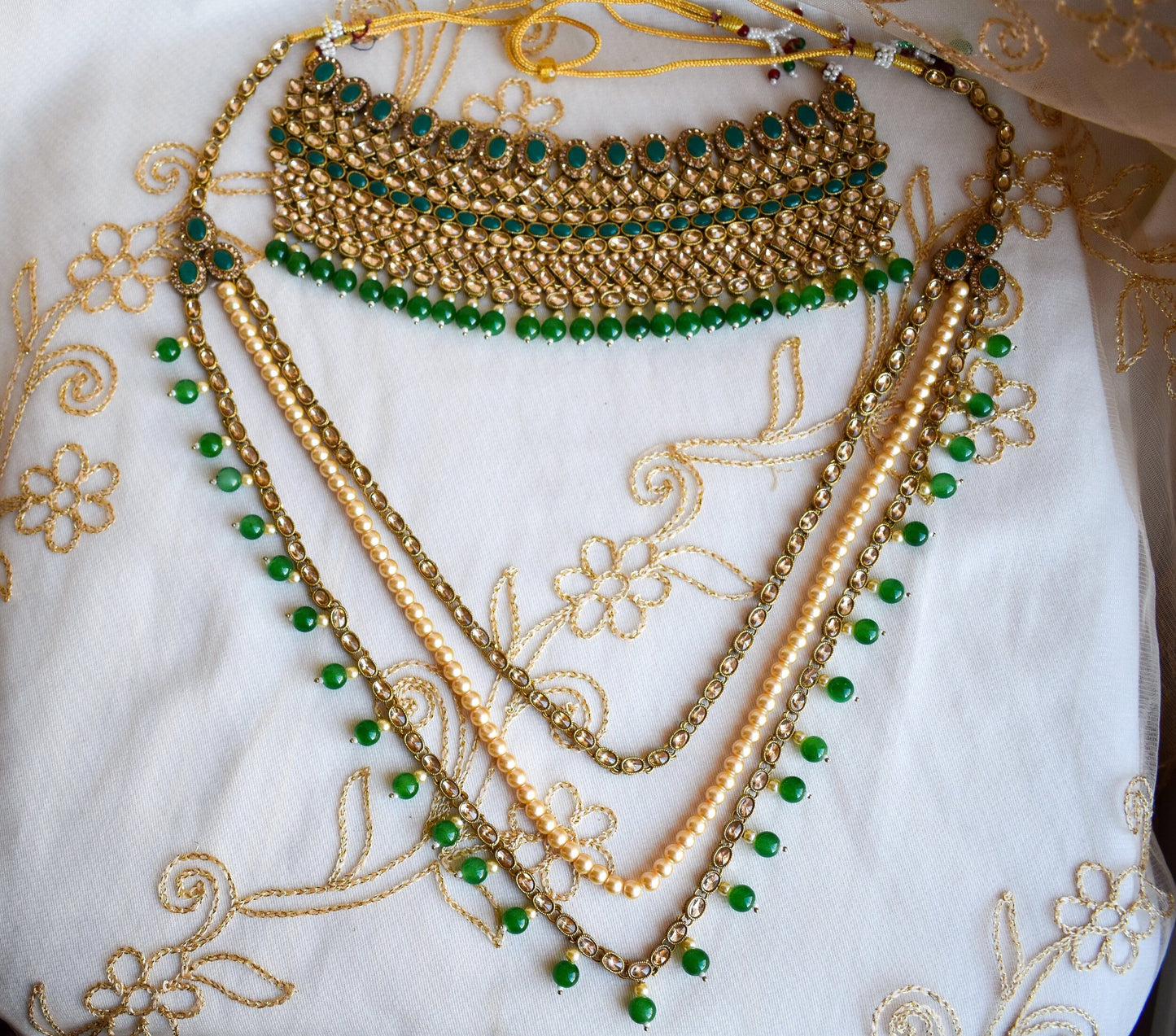 Sonia Full 6-Piece Bridal Set - Green
