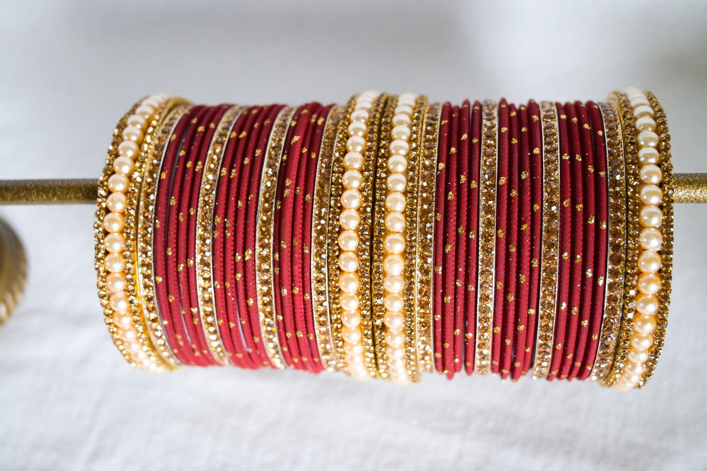 ‘Dream’ Bangle Set - Maroon