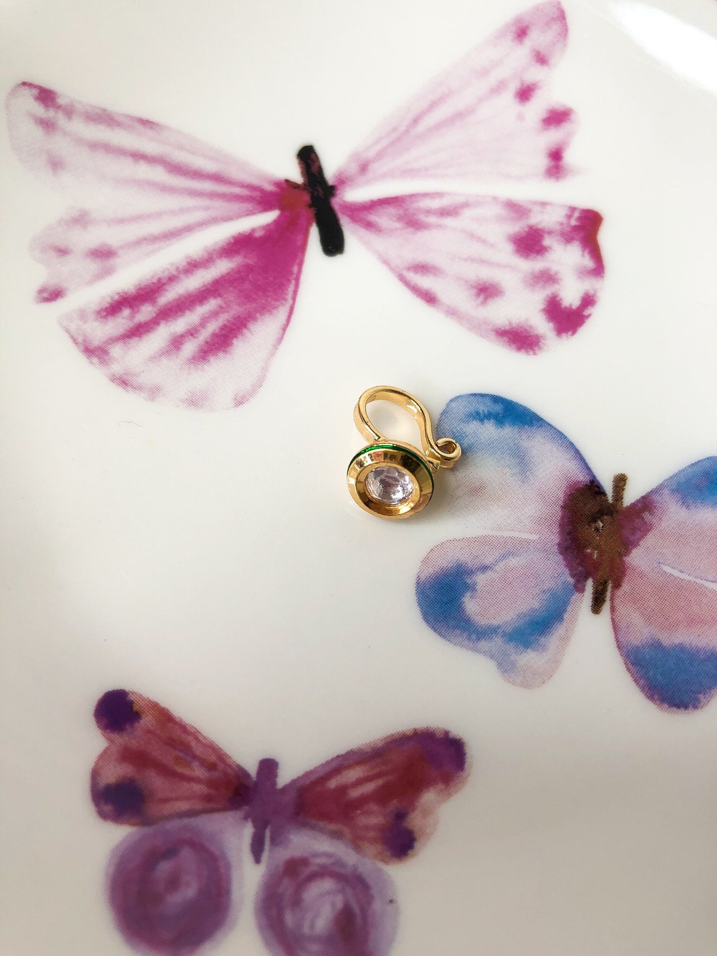 Kundan Clip-On Nath