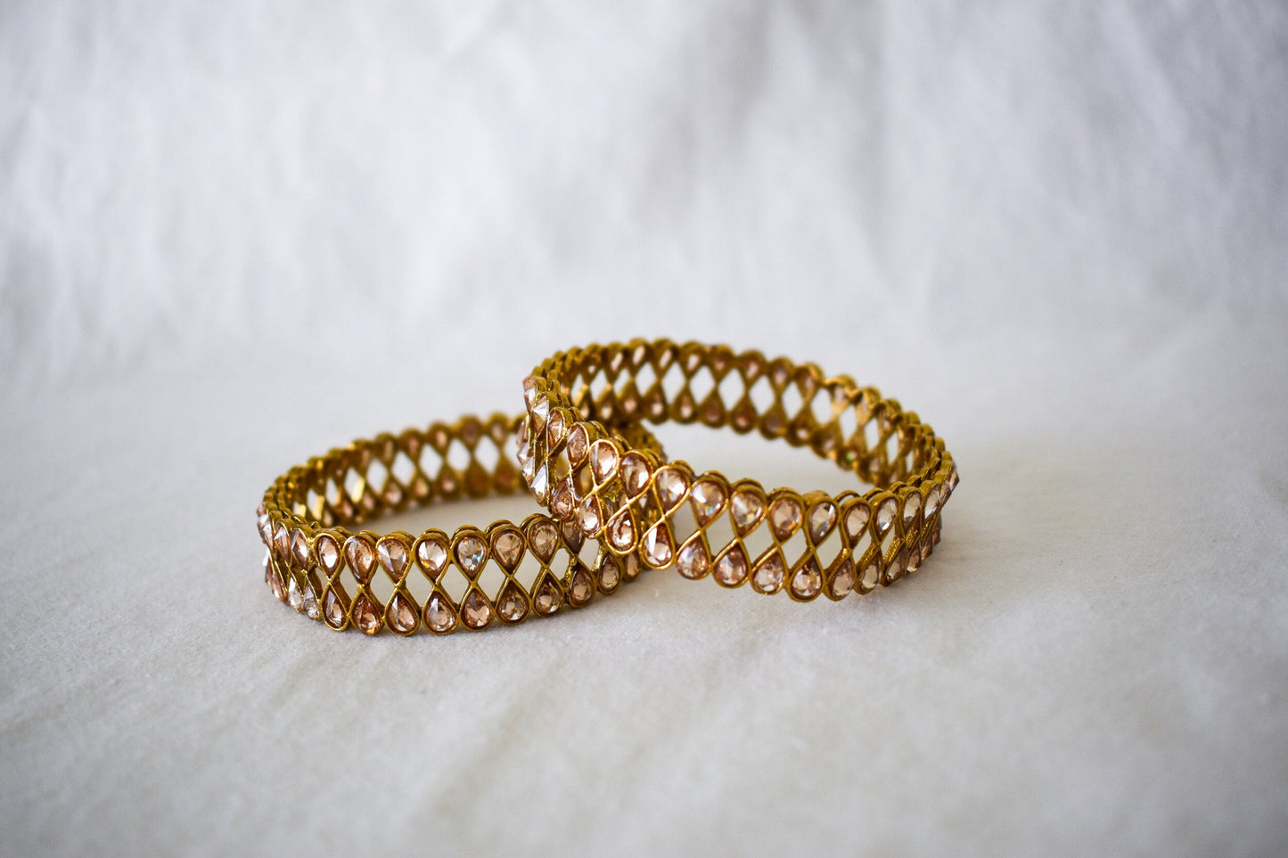 ‘A Golden Statement’ Polki Bangles