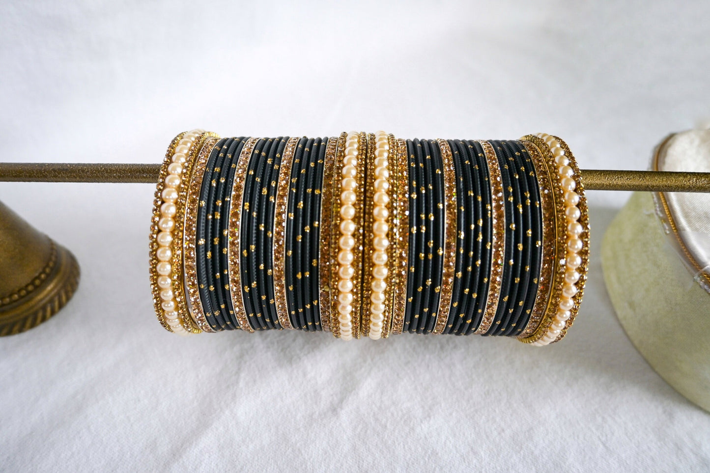 ‘Dream’ Bangle Set - Black