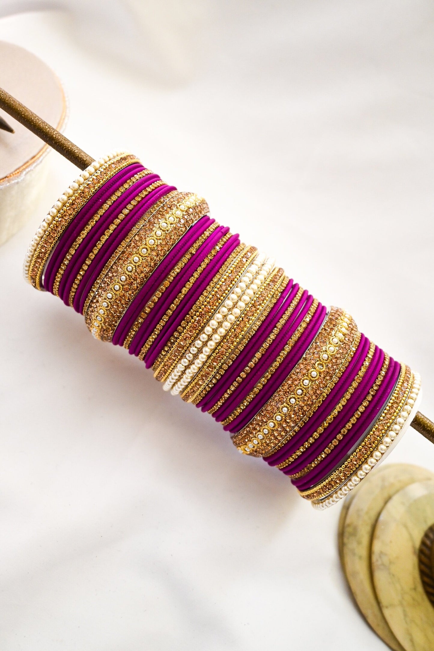 ‘Stargazing’ Bangle Set - Violet