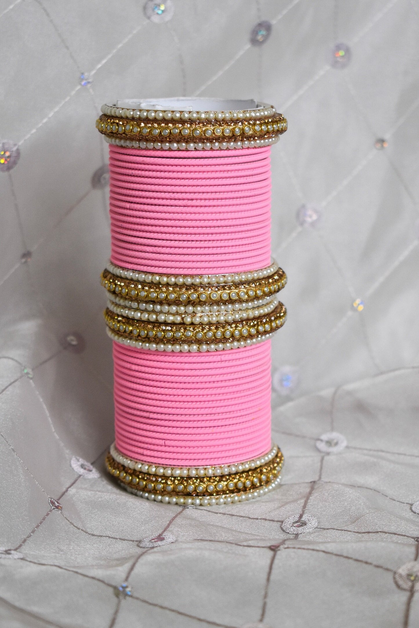 ‘Carnation Pink’ Bangle Set