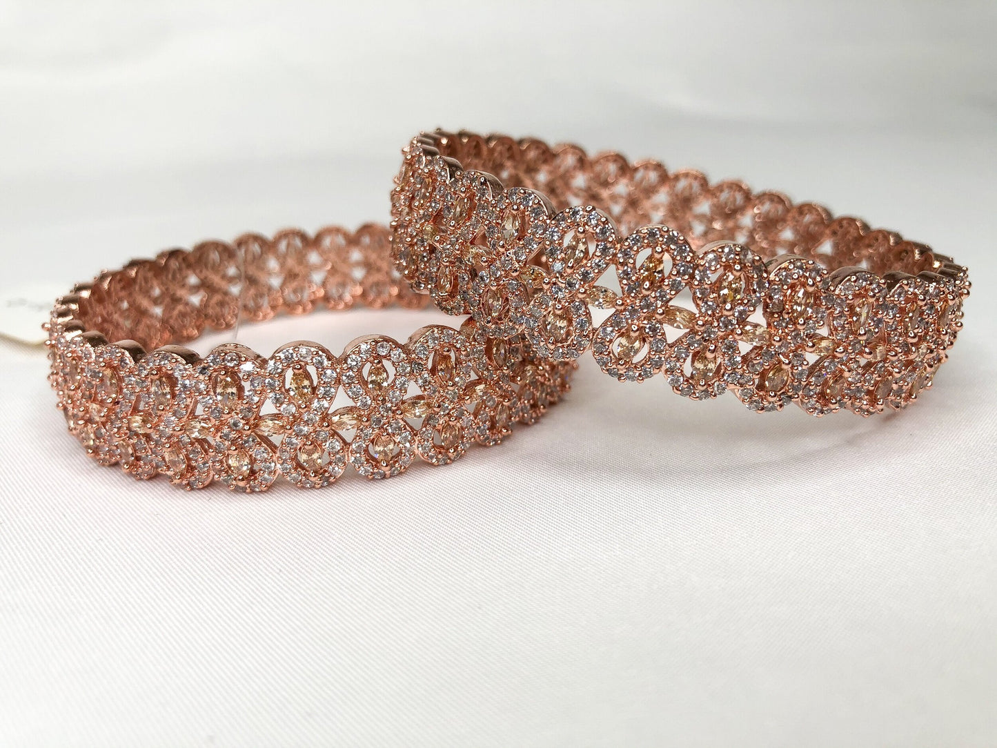 Rose Gold Dynamite Bangle Pair