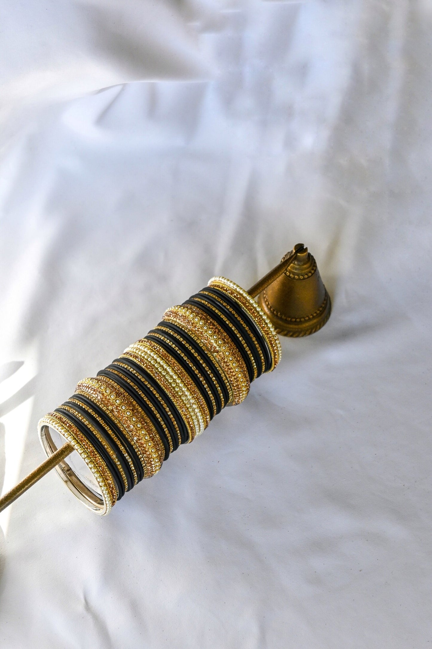 ‘Stargazing’ Bangle Set - Black