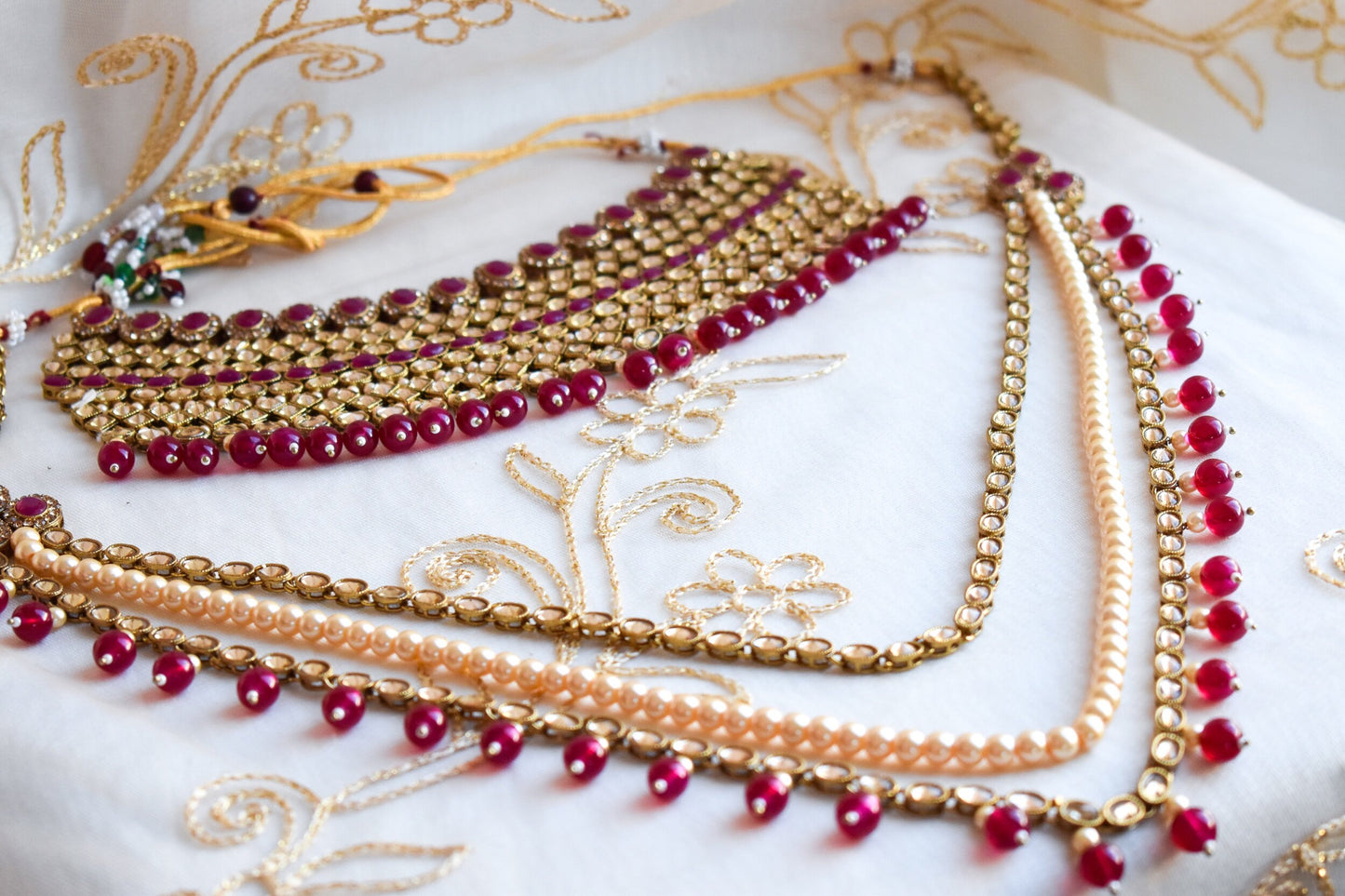 Sonia Full 6-piece Bridal Set - Plum