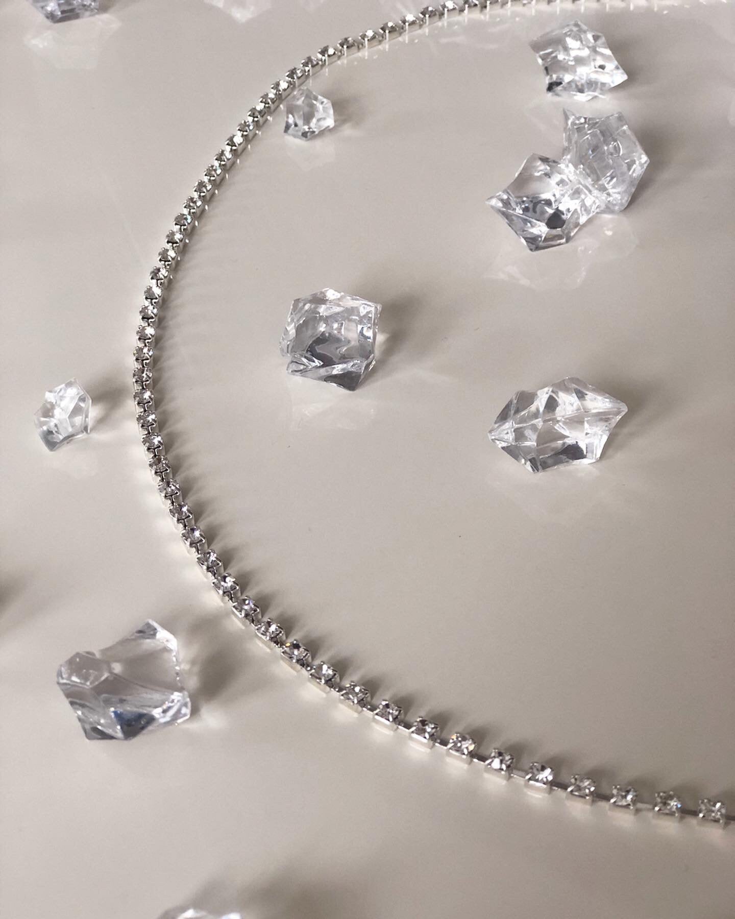 Silver Diamond Waist Belt
