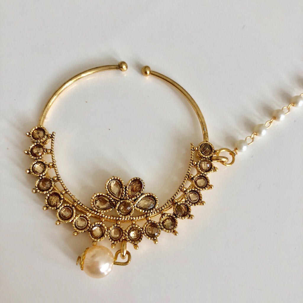 'Preet' Kundan Nose Ring