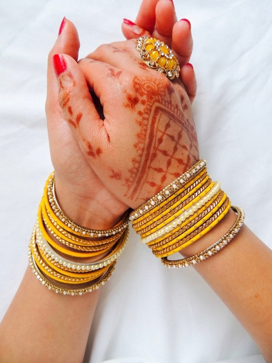 ‘Liliana’ Bangle Stack - Yellow