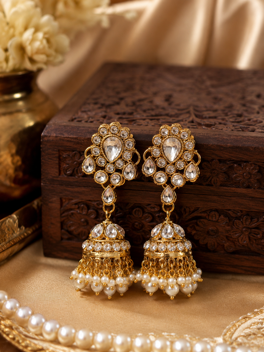 ‘Meher’ Kundan Jhumkis