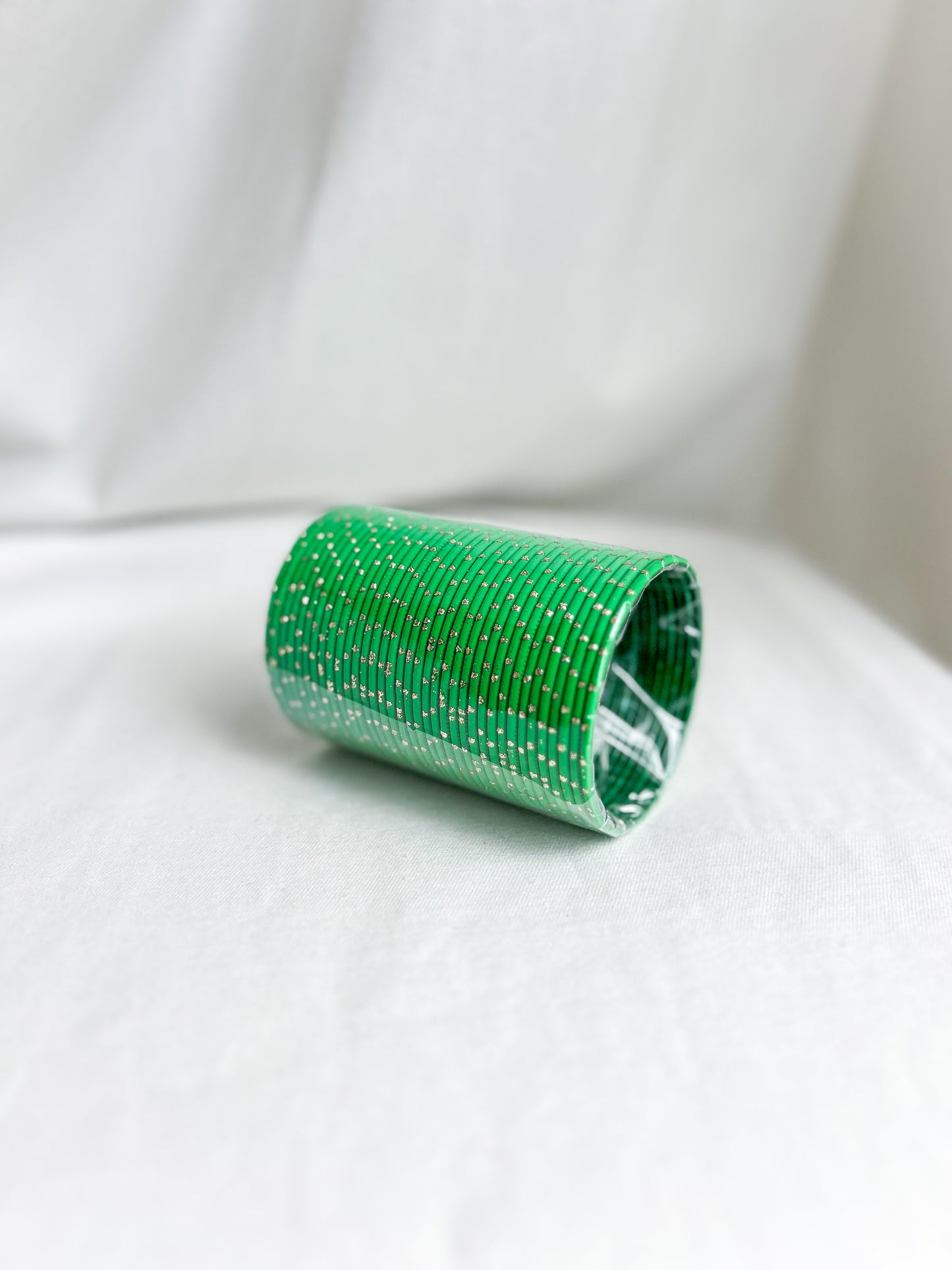 ‘Parrot Green’ Glitter Bangle Pack