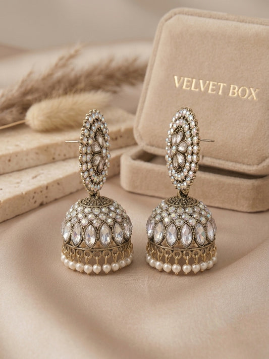 Starlight Jhumkis - Silver