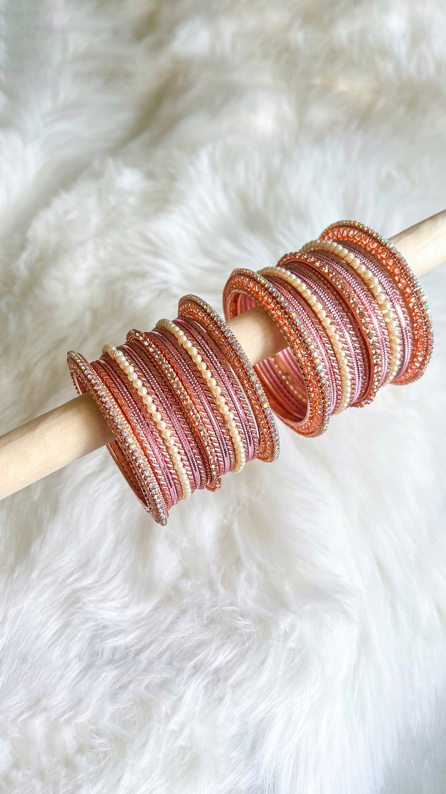 Rose Gold Bangle Stack I