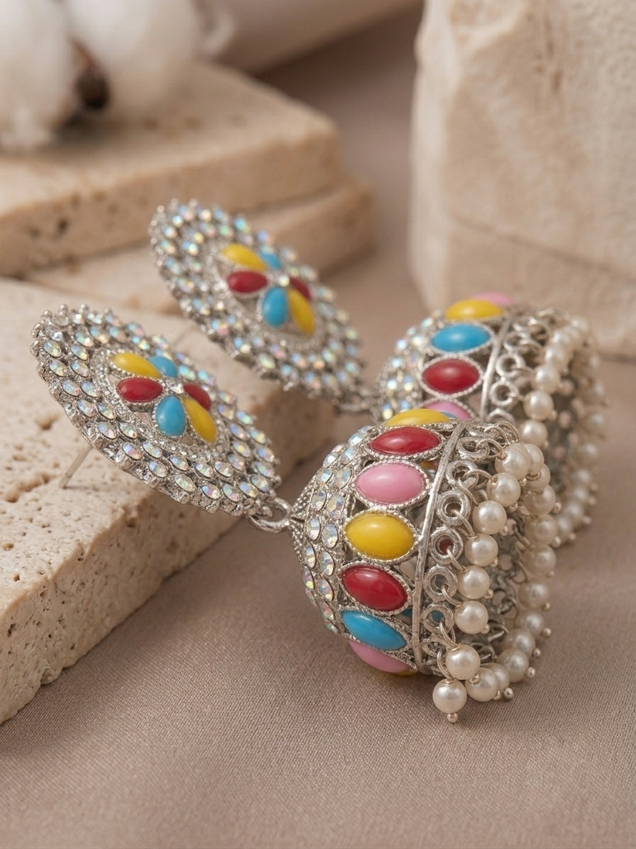 Starlight Jhumkis - Multi