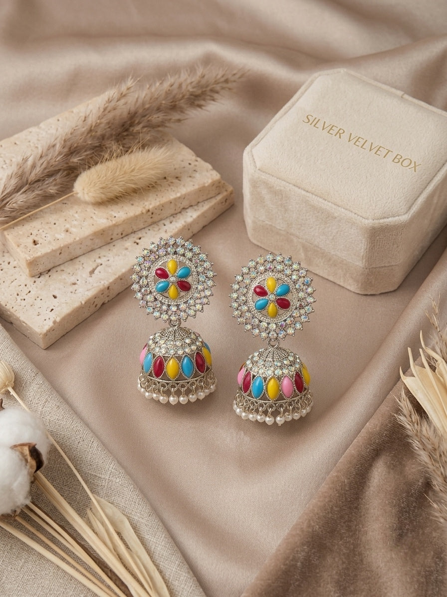Starlight Jhumkis - Multi