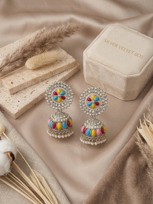 Starlight Jhumkis - Multi