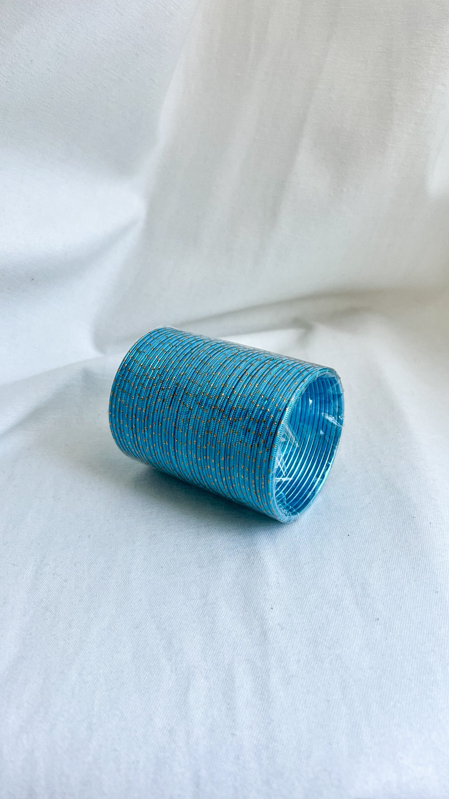 'Aquamarine Blue’ Glitter Bangle Pack