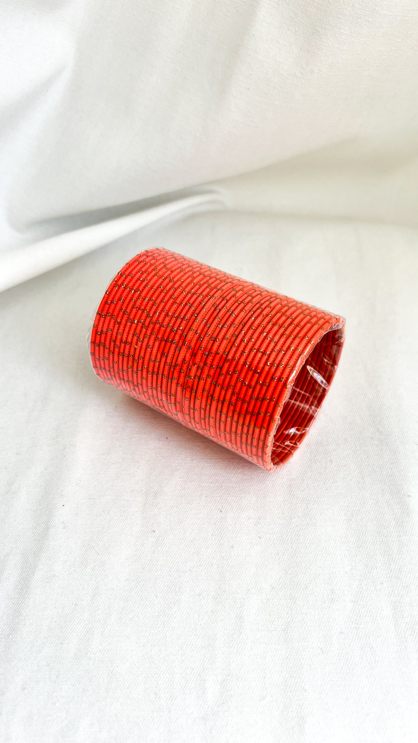 ‘Blood Orange’ Glitter Bangle Pack