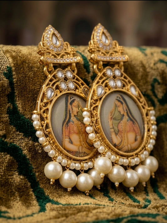‘Maharani’ Meenakari Earrings