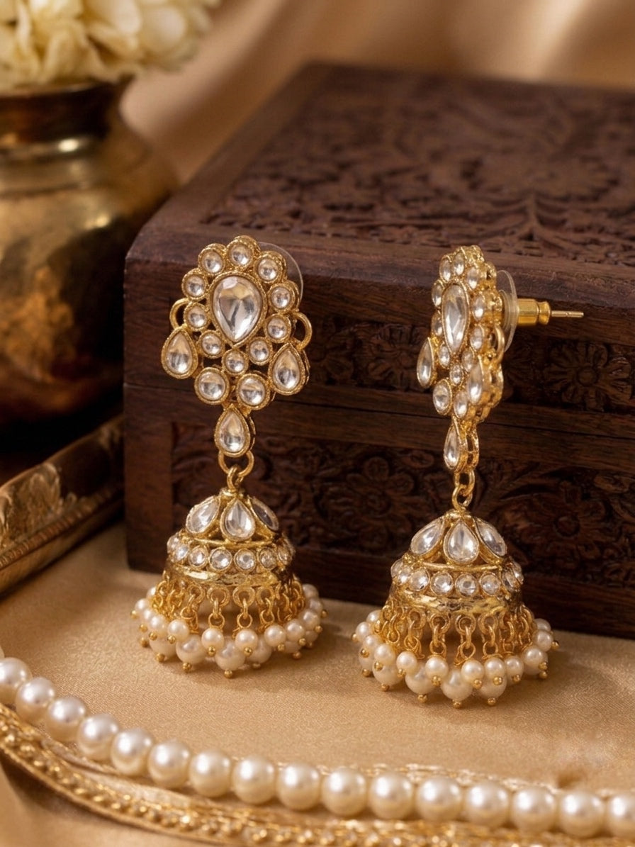 Meher Kundan Jhumkis