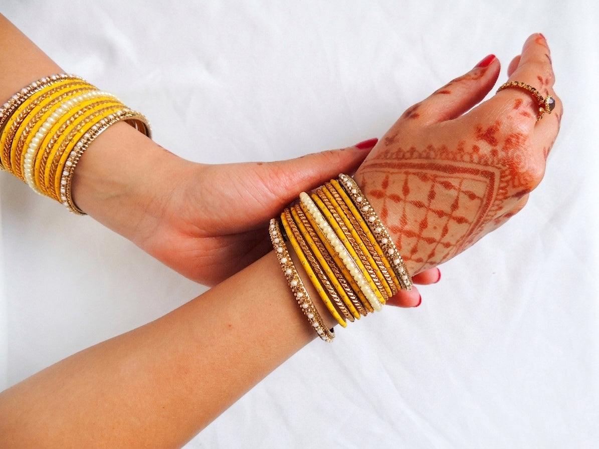 ‘Liliana’ Bangle Stack - Yellow