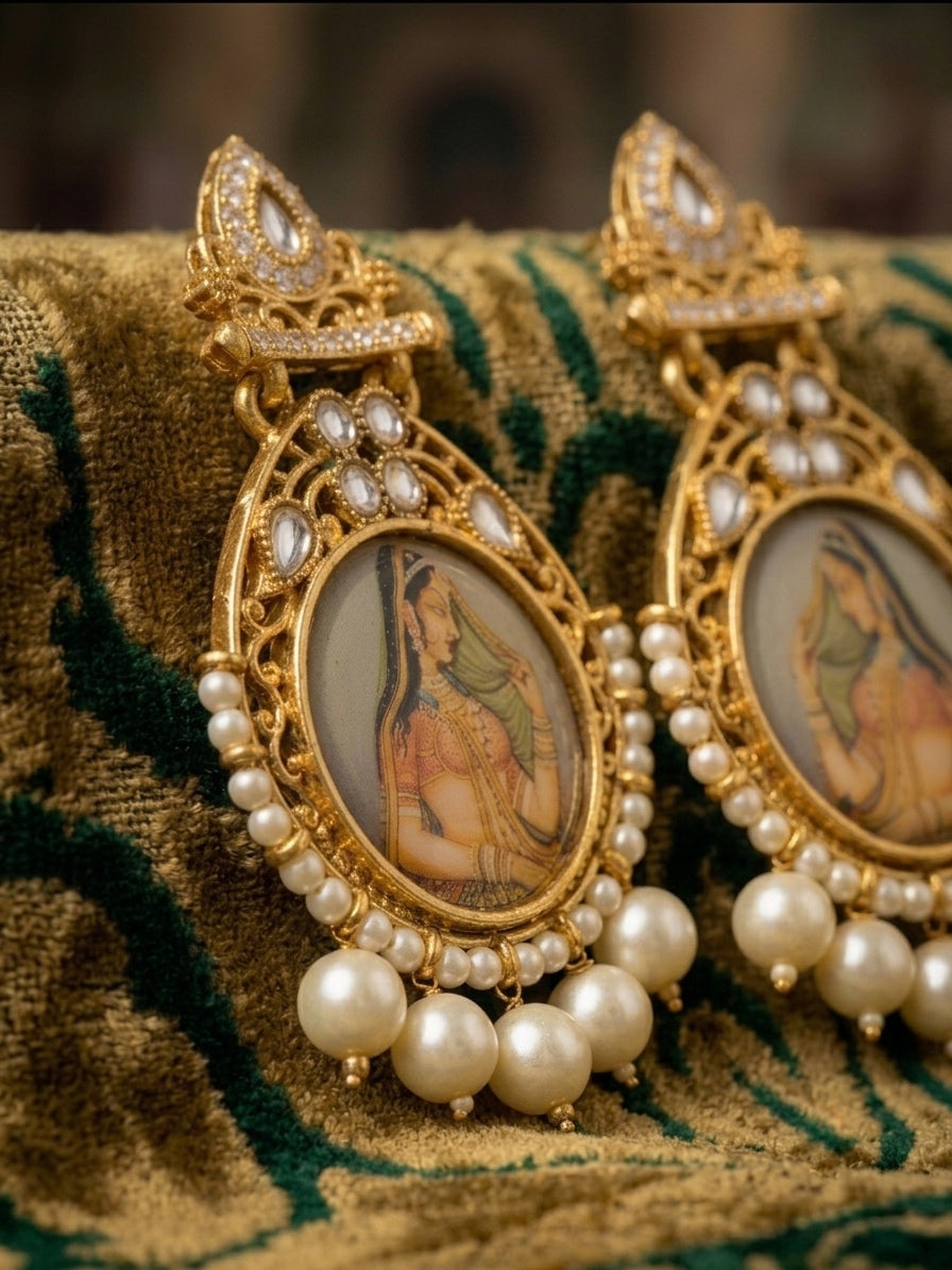 ‘Maharani’ Meenakari Earrings
