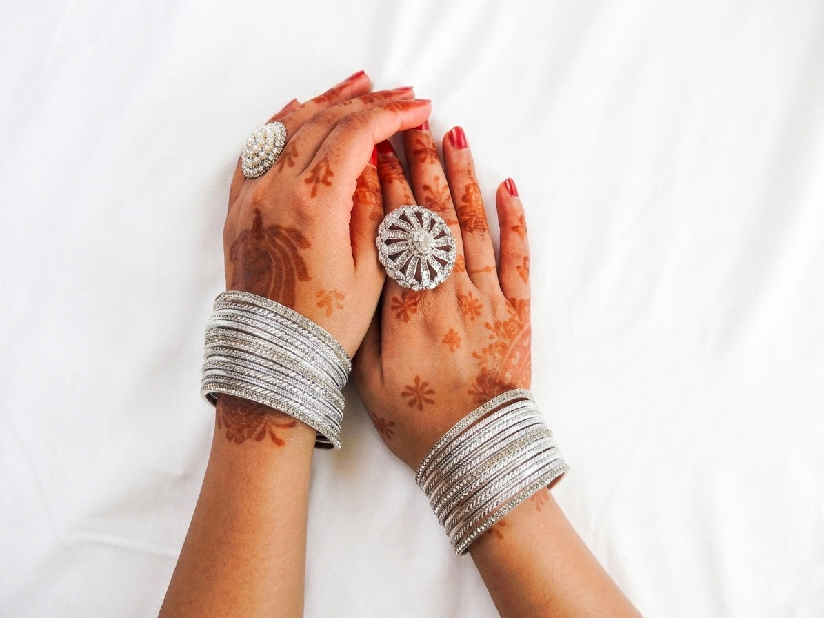 ‘Liliana’ Bangle Stack - Silver