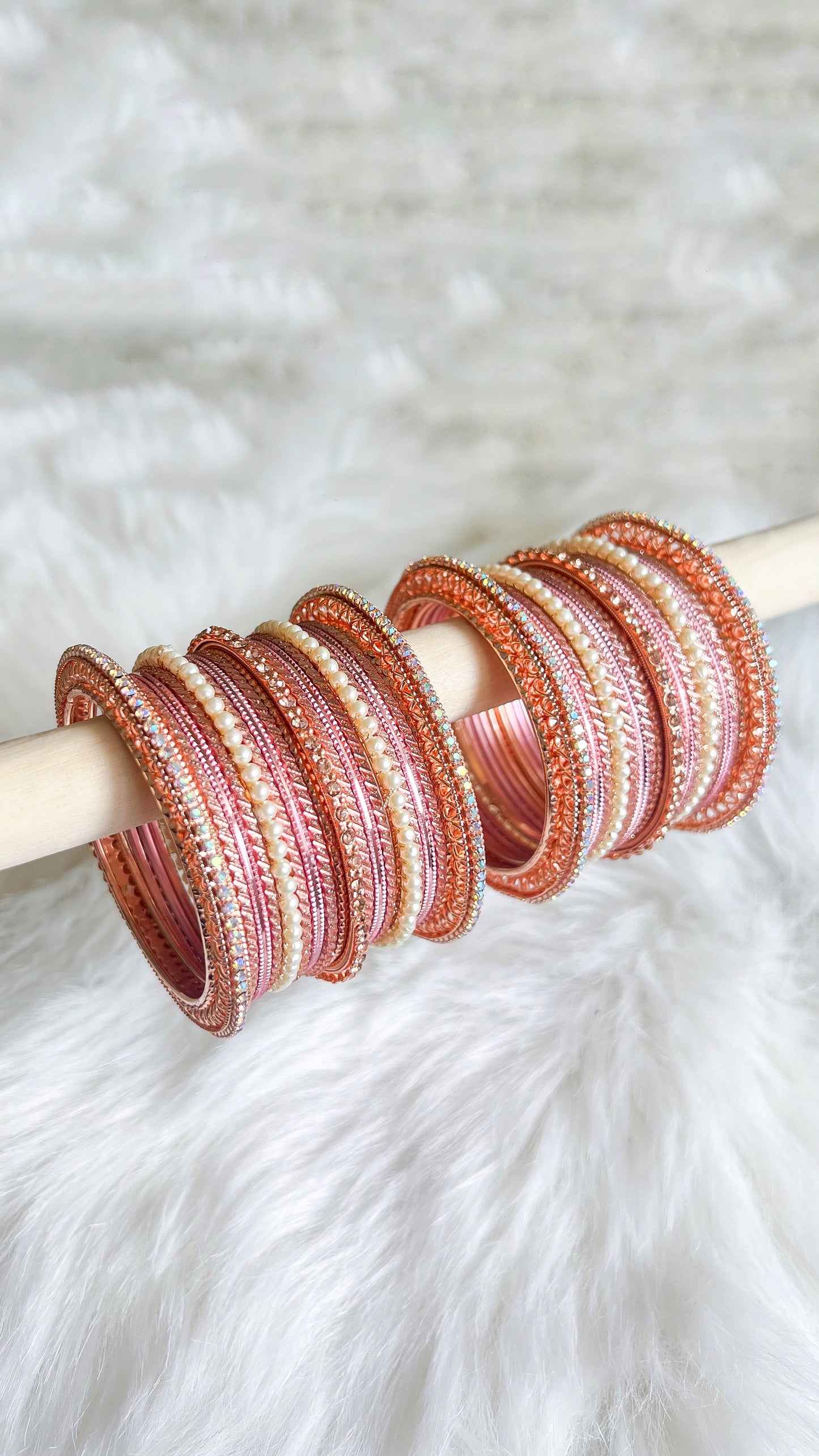 Rose Gold Bangle Stack I