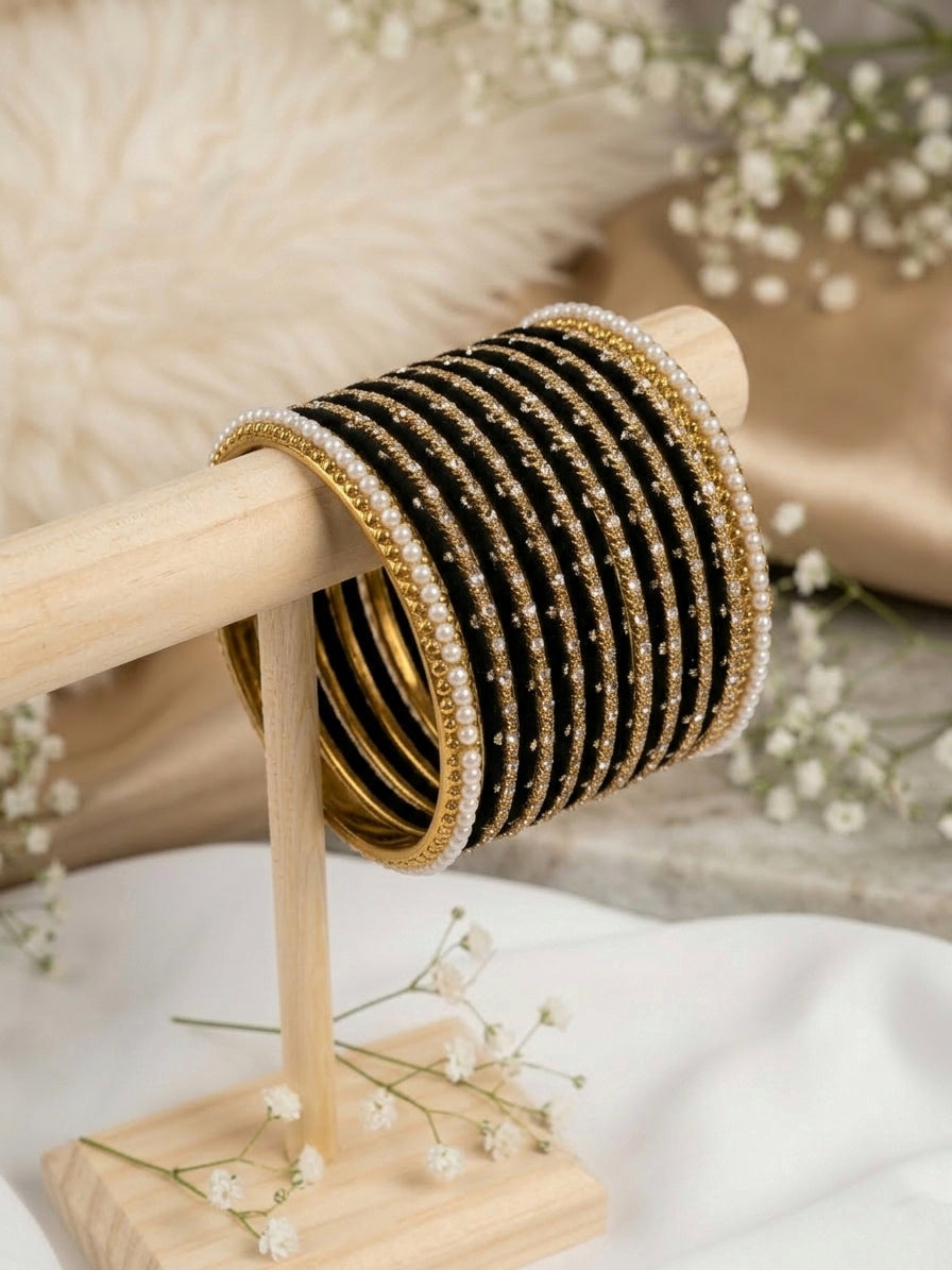 ‘Andheri’ Bangle Stack - Black