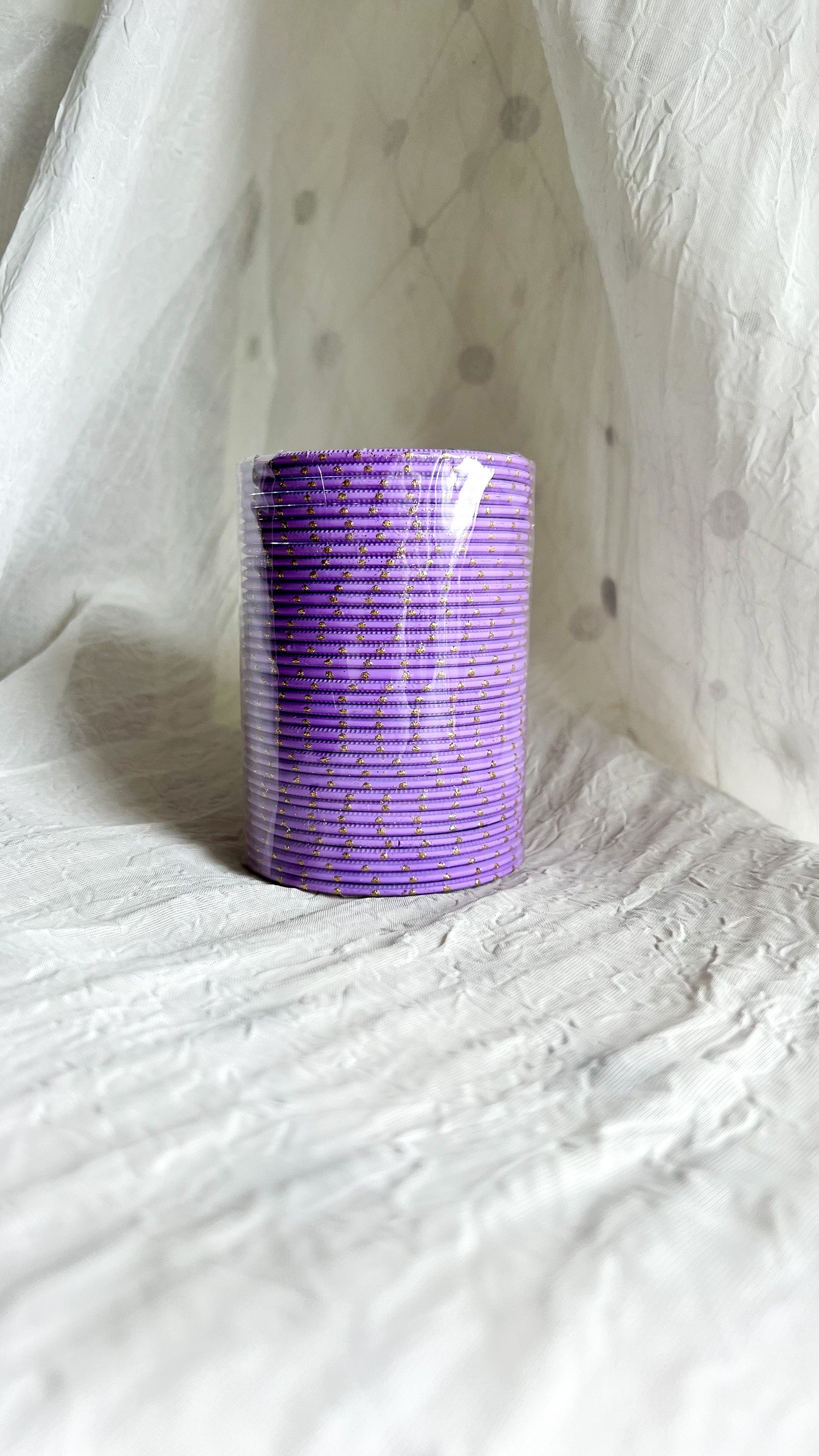 'Amethyst Purple’ Glitter Bangle Pack