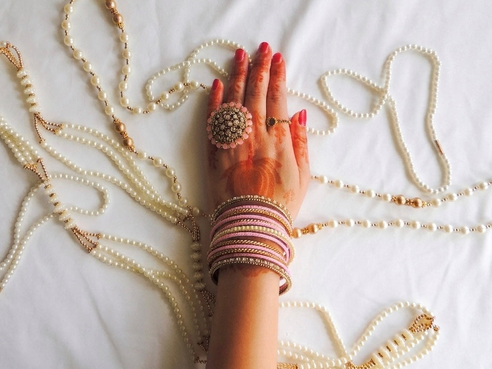 ‘Liliana’ Bangle Stack - Pink