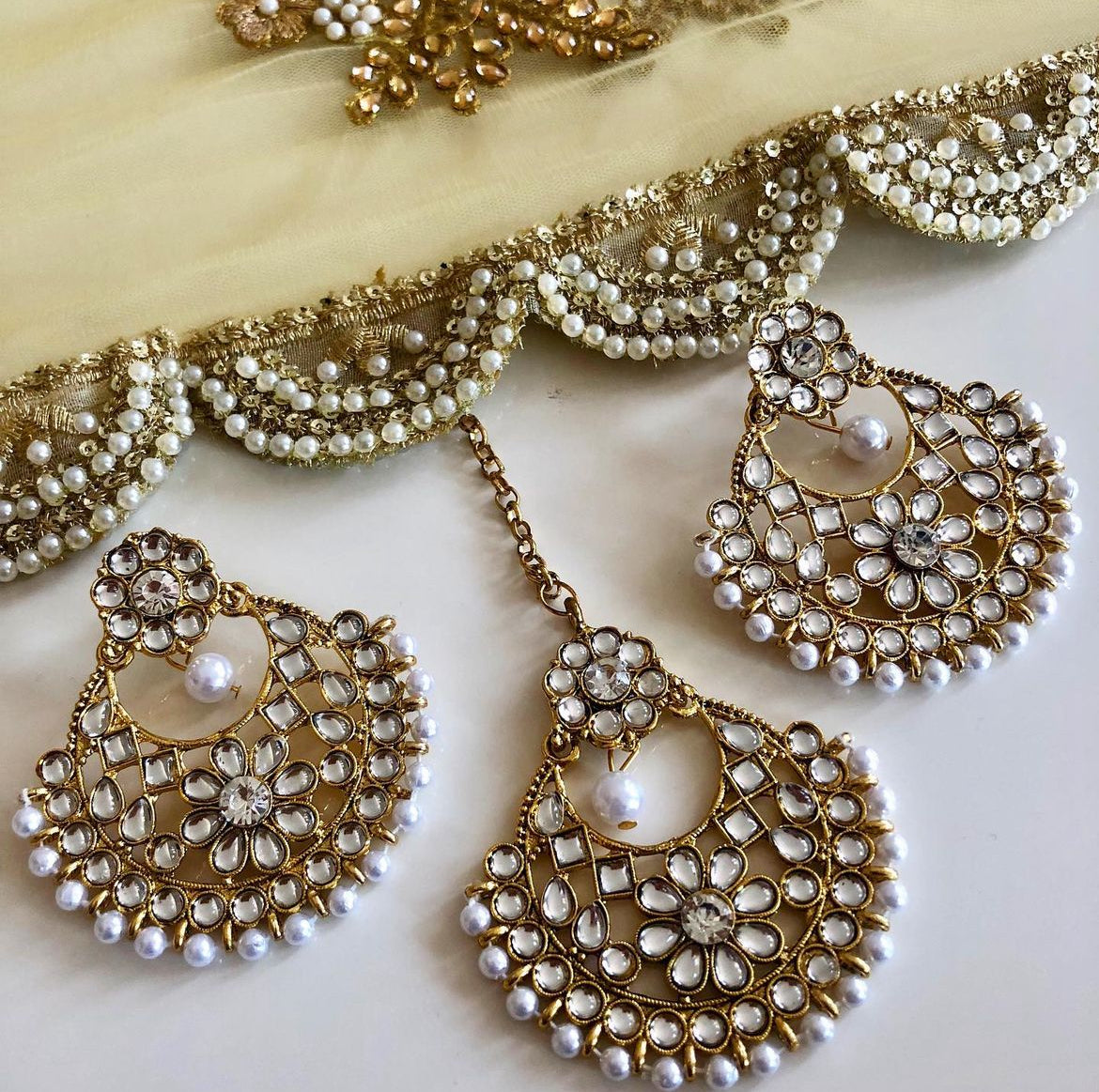 Classic Kundan Tikka Set - II