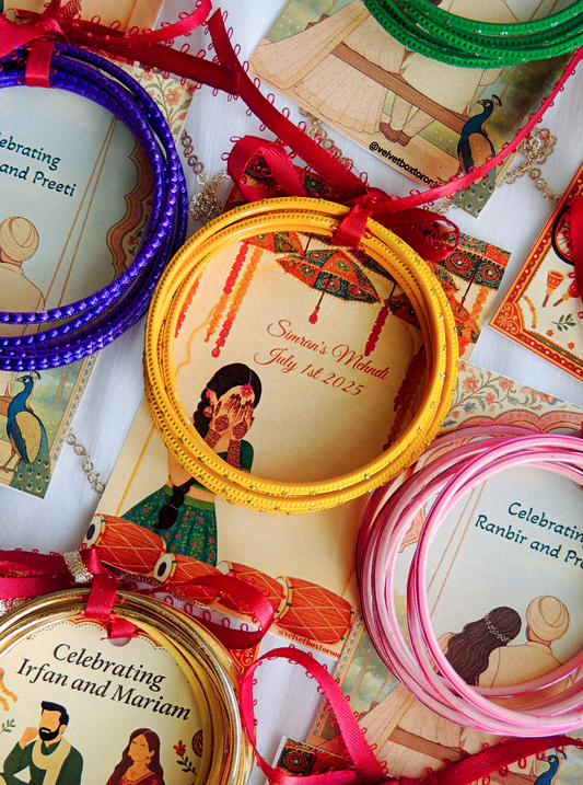 Custom Wedding Favors | Ready to Gift | Bangles, Tikka, or Chocolate