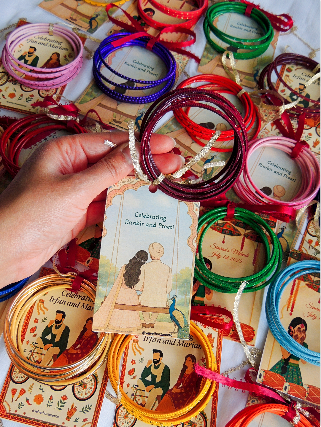 Custom Wedding Favors | Ready to Gift | Bangles, Tikka, or Chocolate